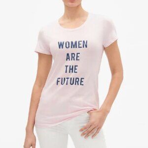 GAP Pink Tee T-Shirt Women are the Future XL